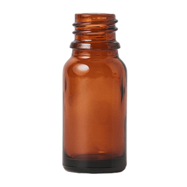 Amber glass dropper bottle